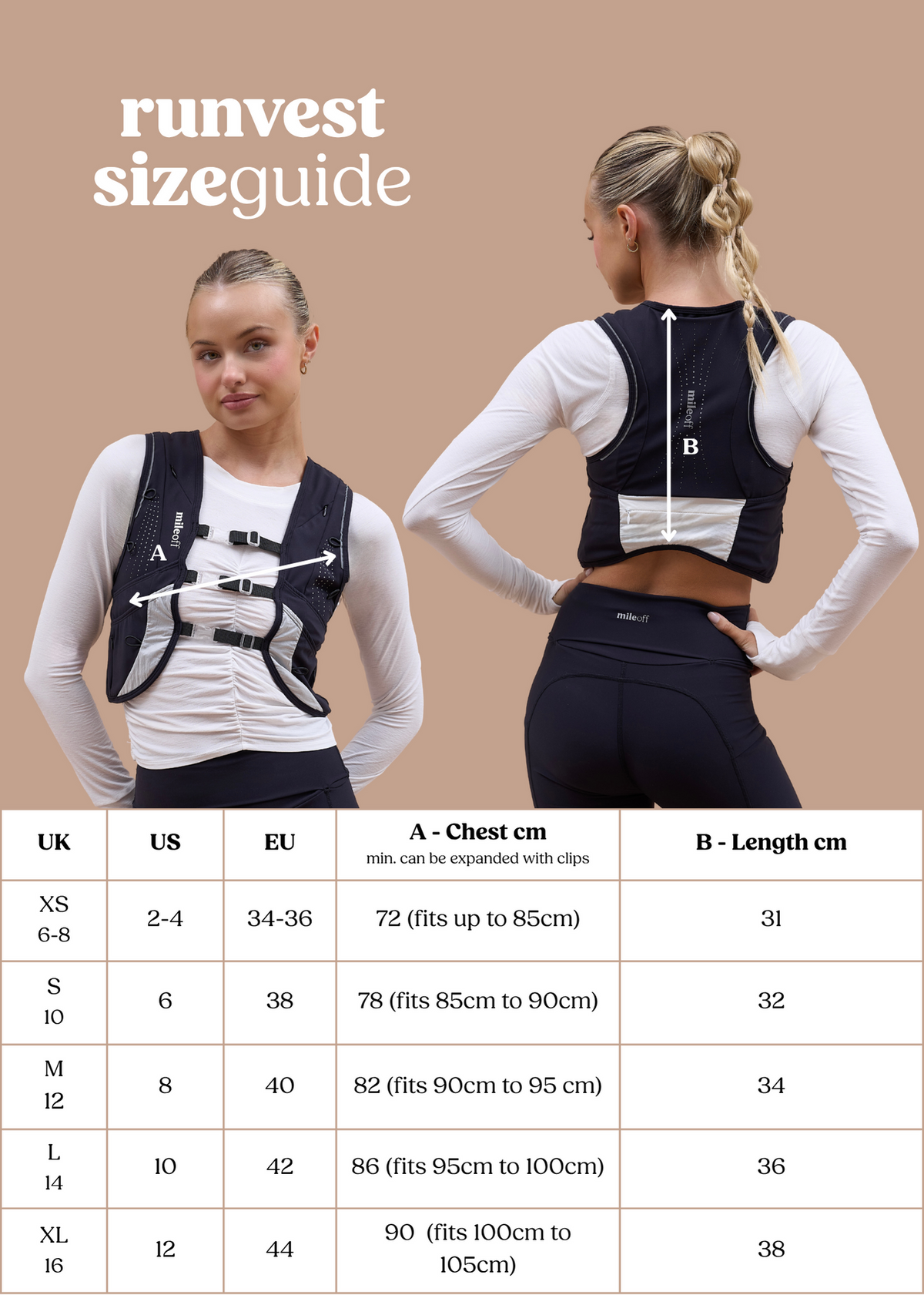 Hydration Run Vest in Black – mileoff