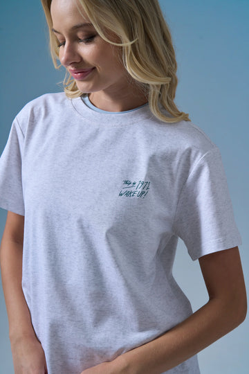 Limited Edition 1972 T Shirt in Marl Grey