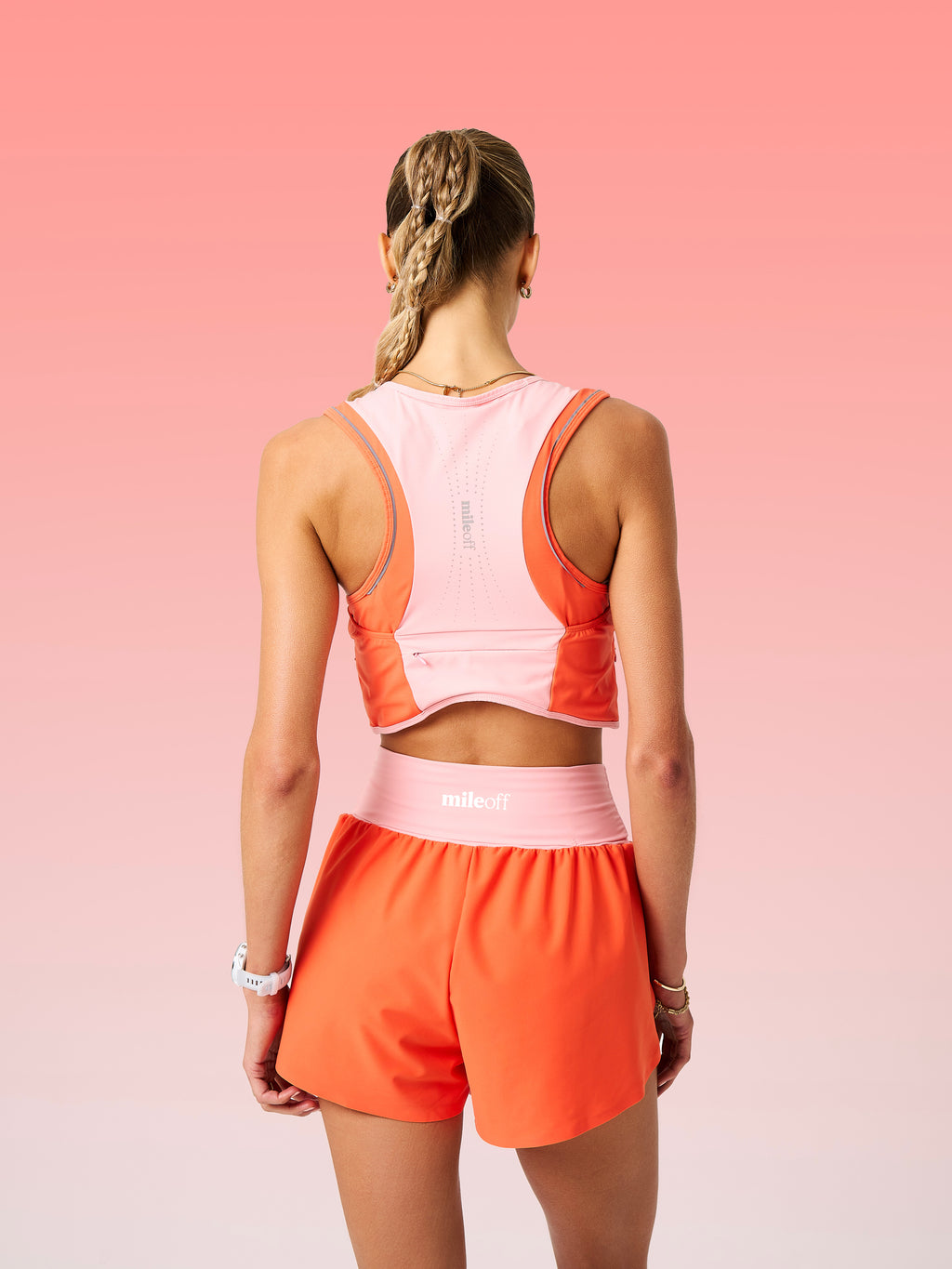 Hydration Run Vest In Watermelon Slush & Strawberry Cream