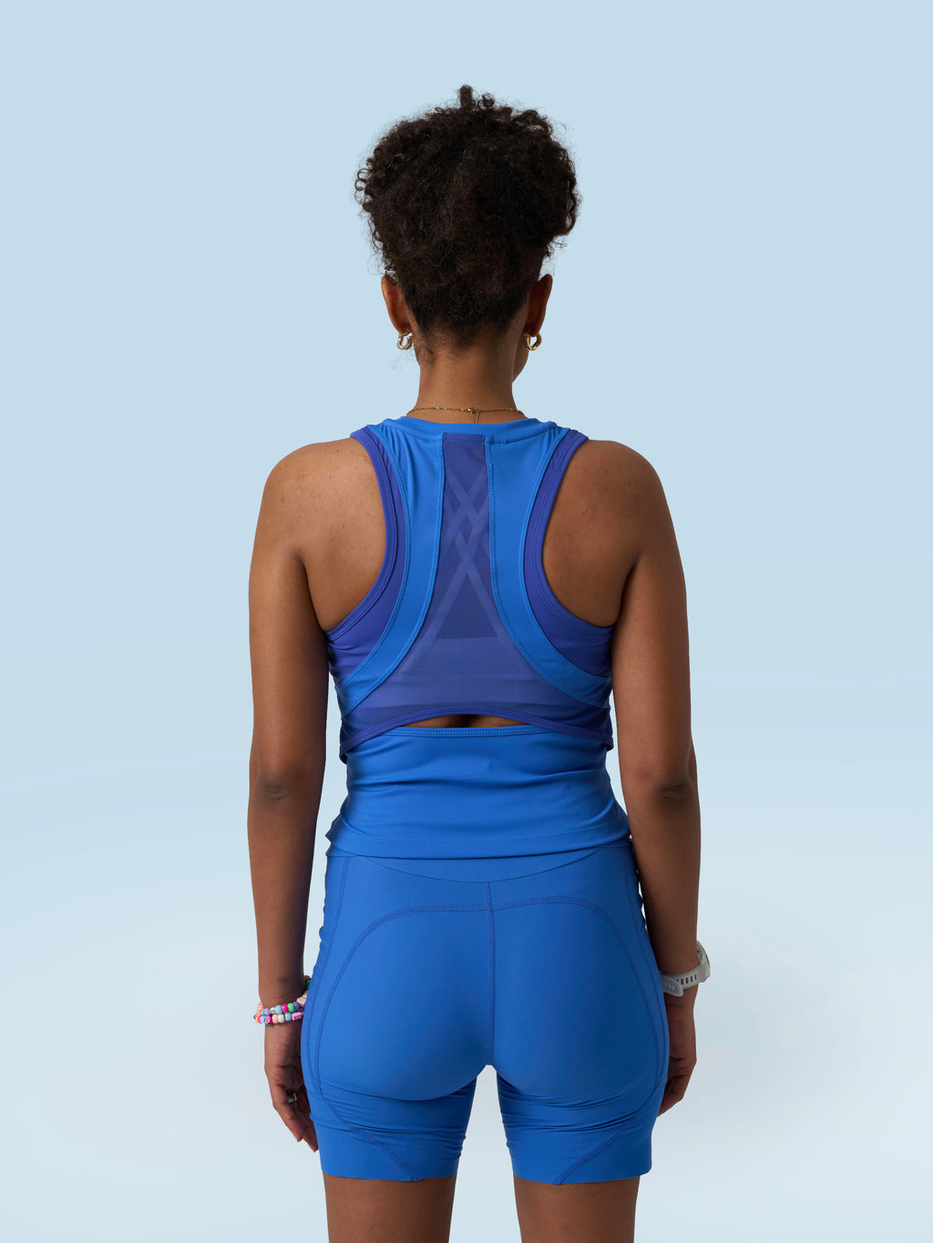 Run Tank Top in Ocean Bloom & Midnight Dream