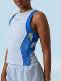 Run Tank Top in Ice Melt & Ocean Bloom