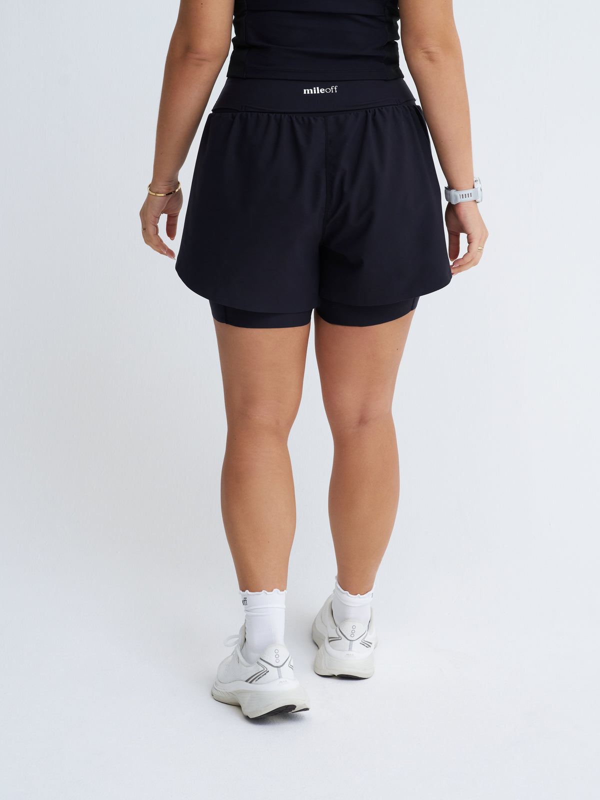 Ultimate 2in1 Run Short in Black
