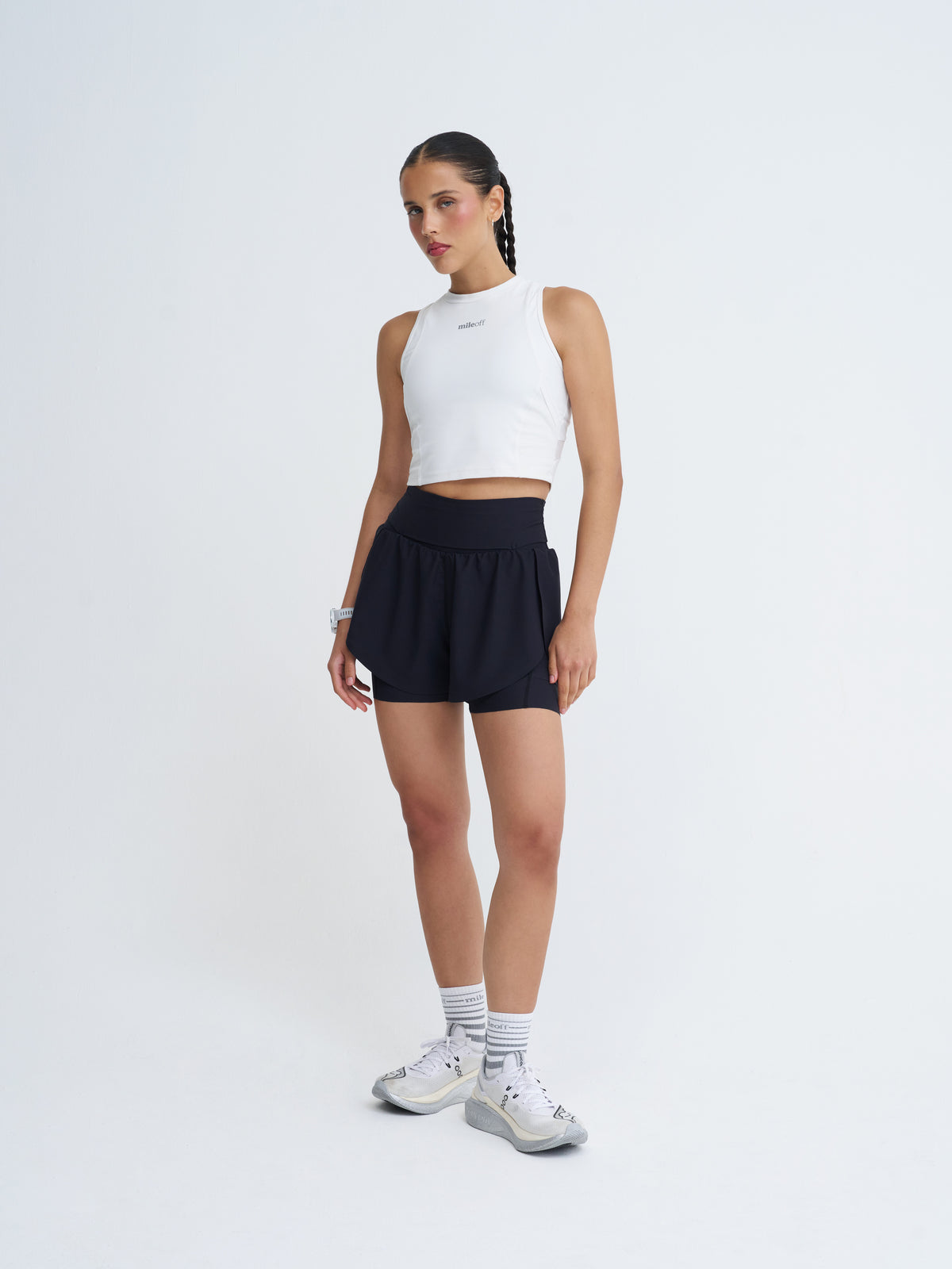 Ultimate 2in1 Run Short in Black