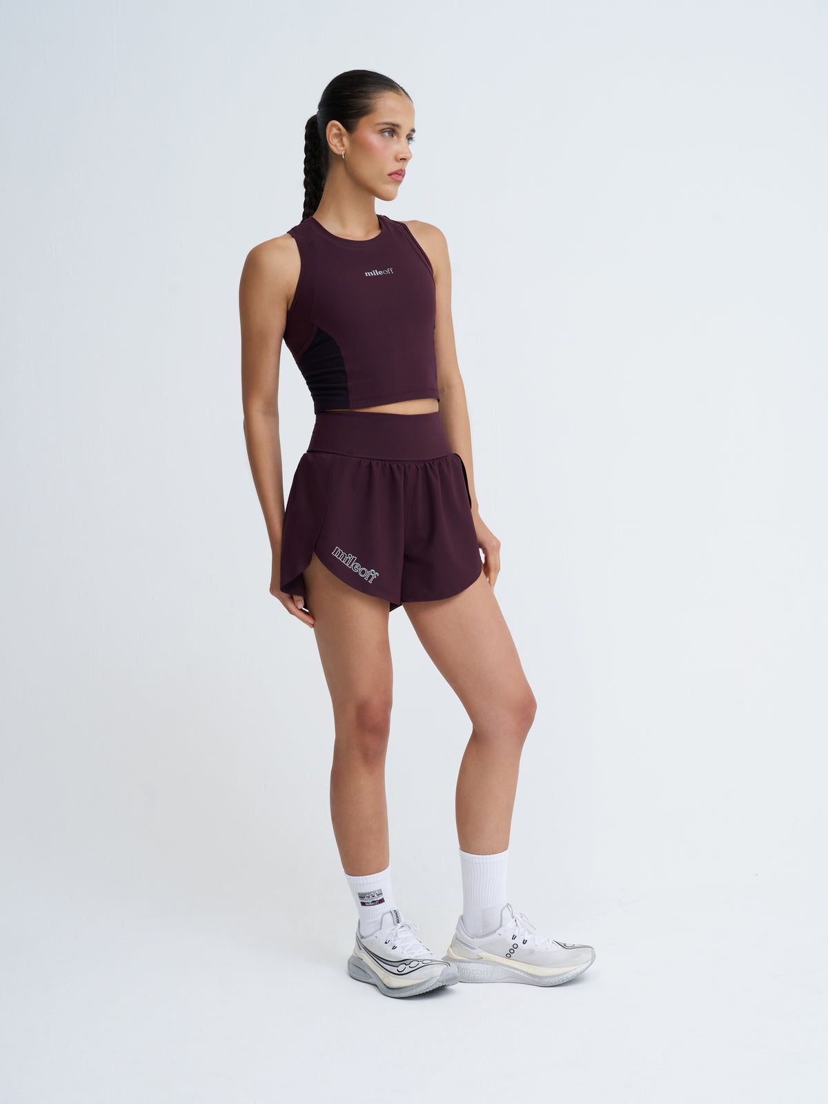 Flowy Short in Burgundy Bliss