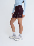 The Ultimate Tight Running Short in Burgundy Bliss With Contrast Stitching