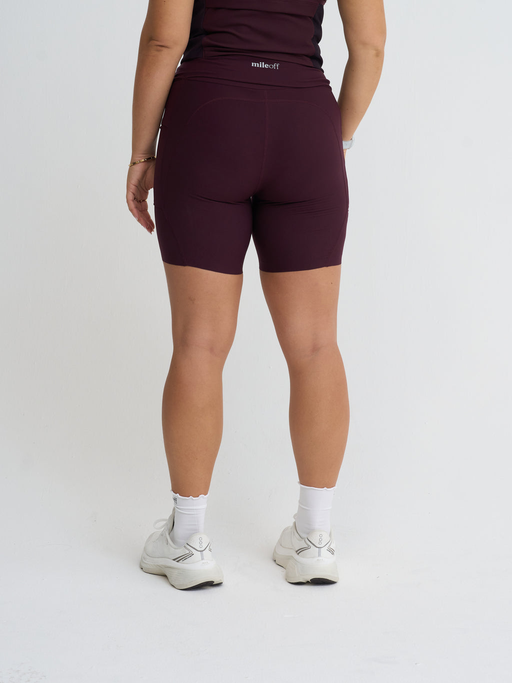 The Ultimate Tight Running Short in Burgundy Bliss