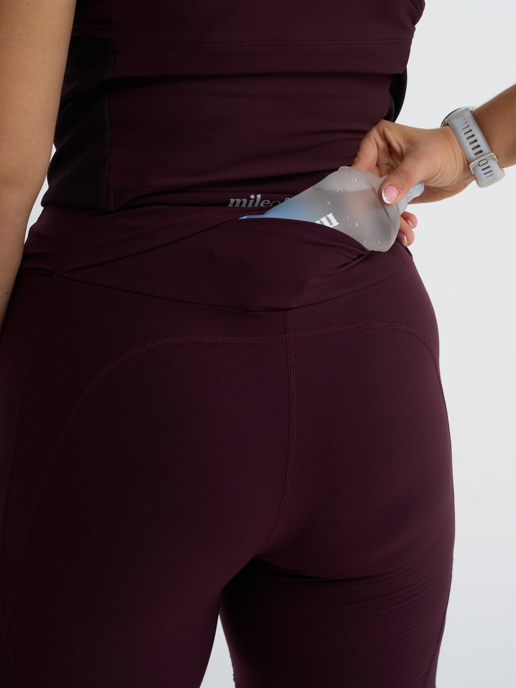 The Ultimate Tight Running Short in Burgundy Bliss