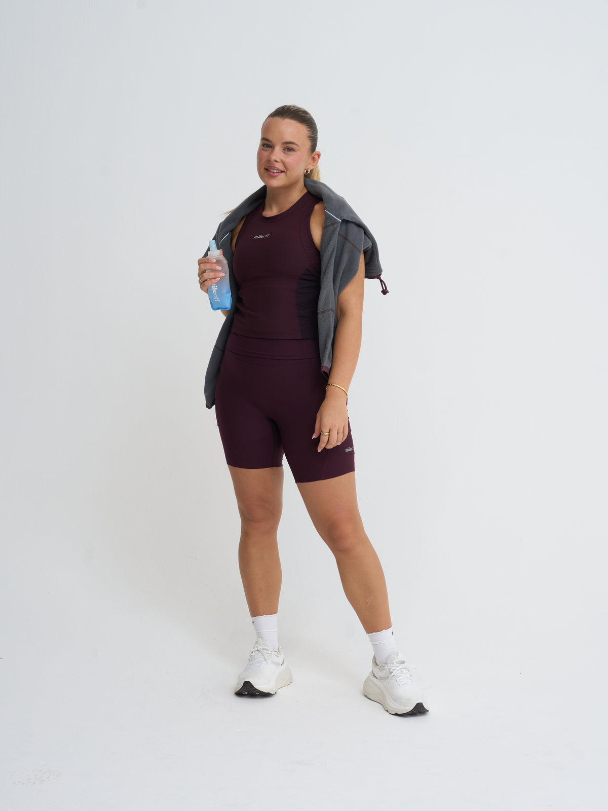 The Ultimate Tight Running Short in Burgundy Bliss