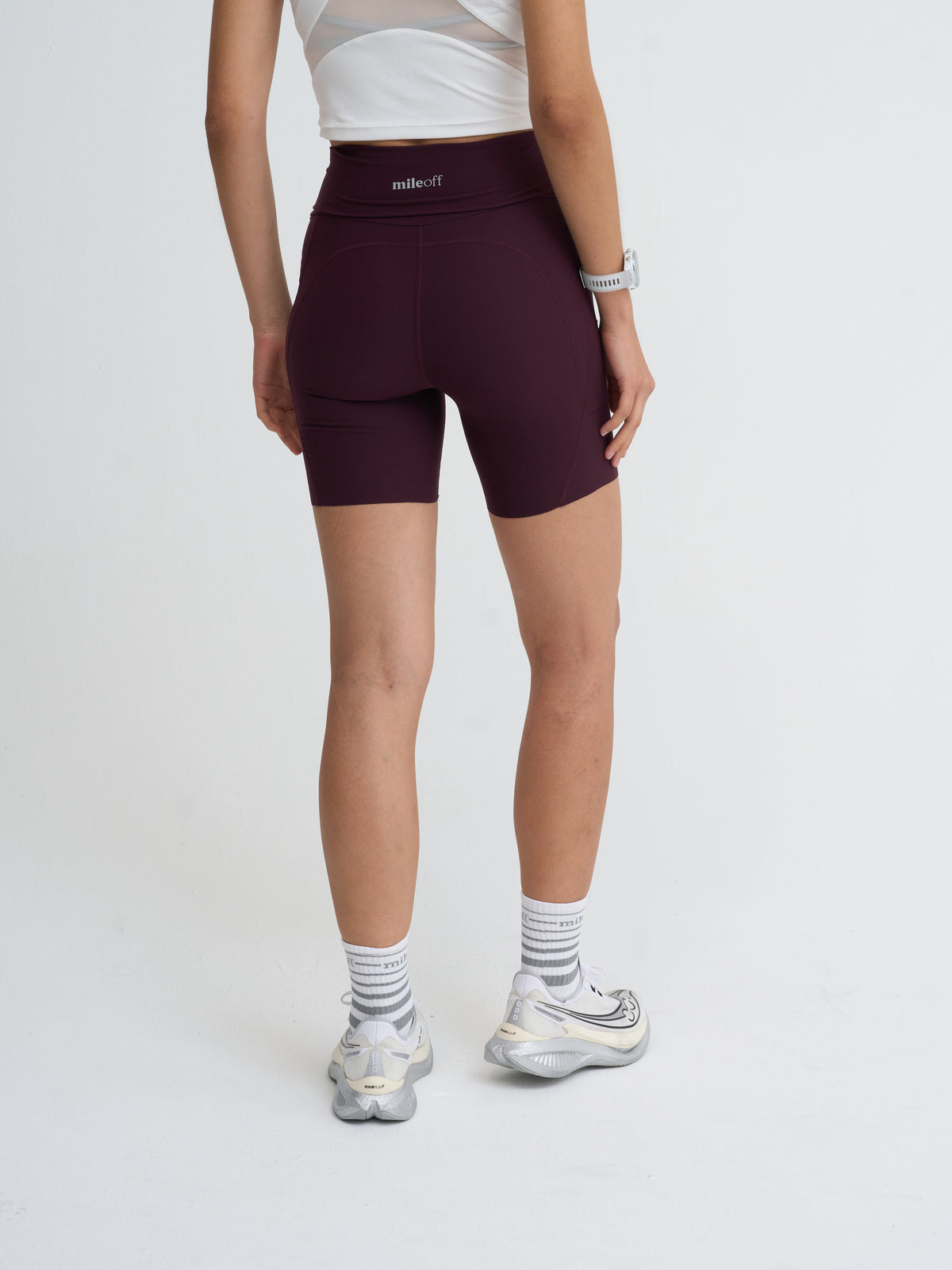 The Ultimate Tight Running Short in Burgundy Bliss