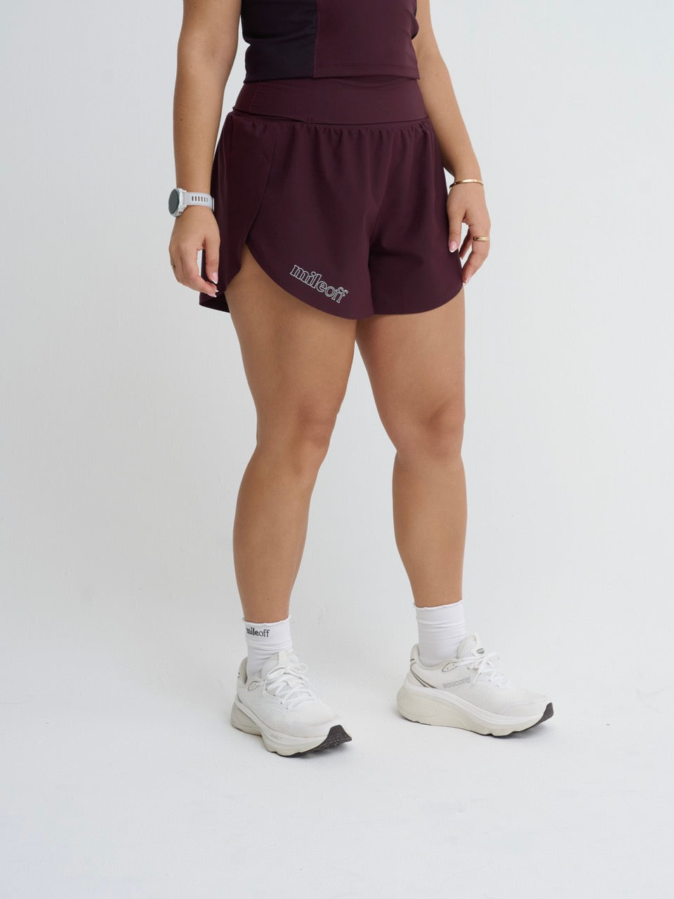 Ultimate 2in1 Run Short in Burgundy Bliss