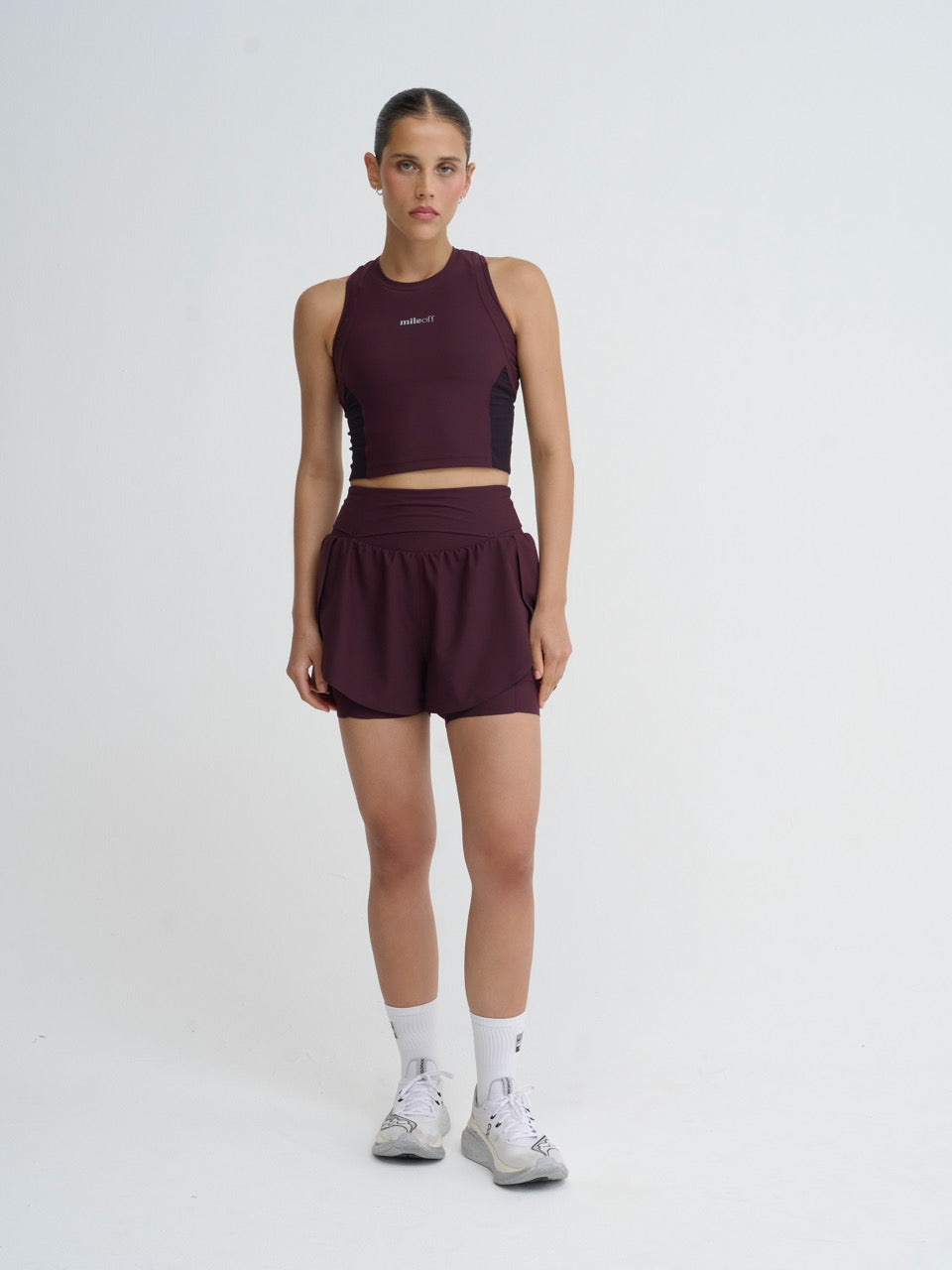 Ultimate 2in1 Run Short in Burgundy Bliss