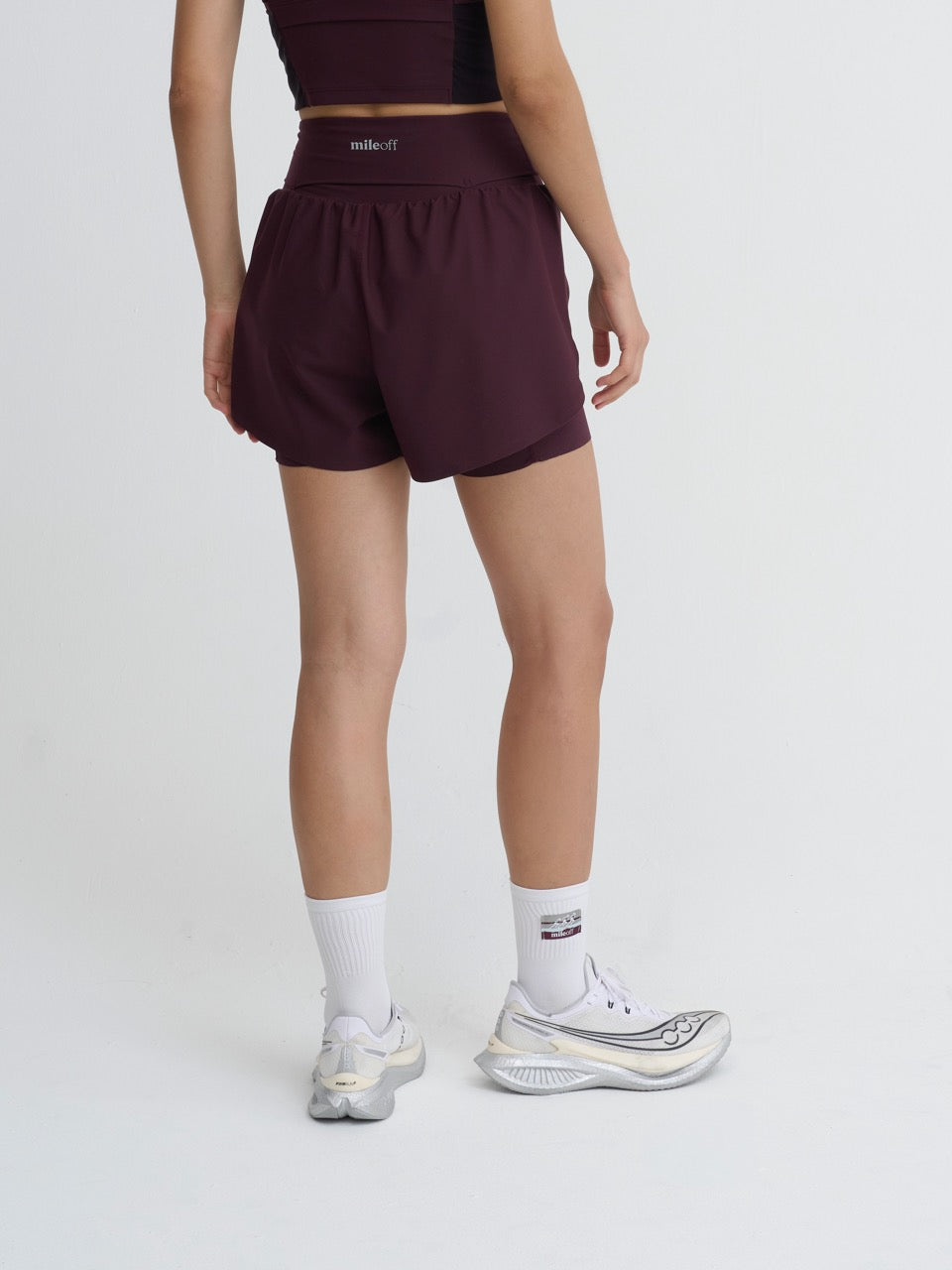Ultimate 2in1 Run Short in Burgundy Bliss