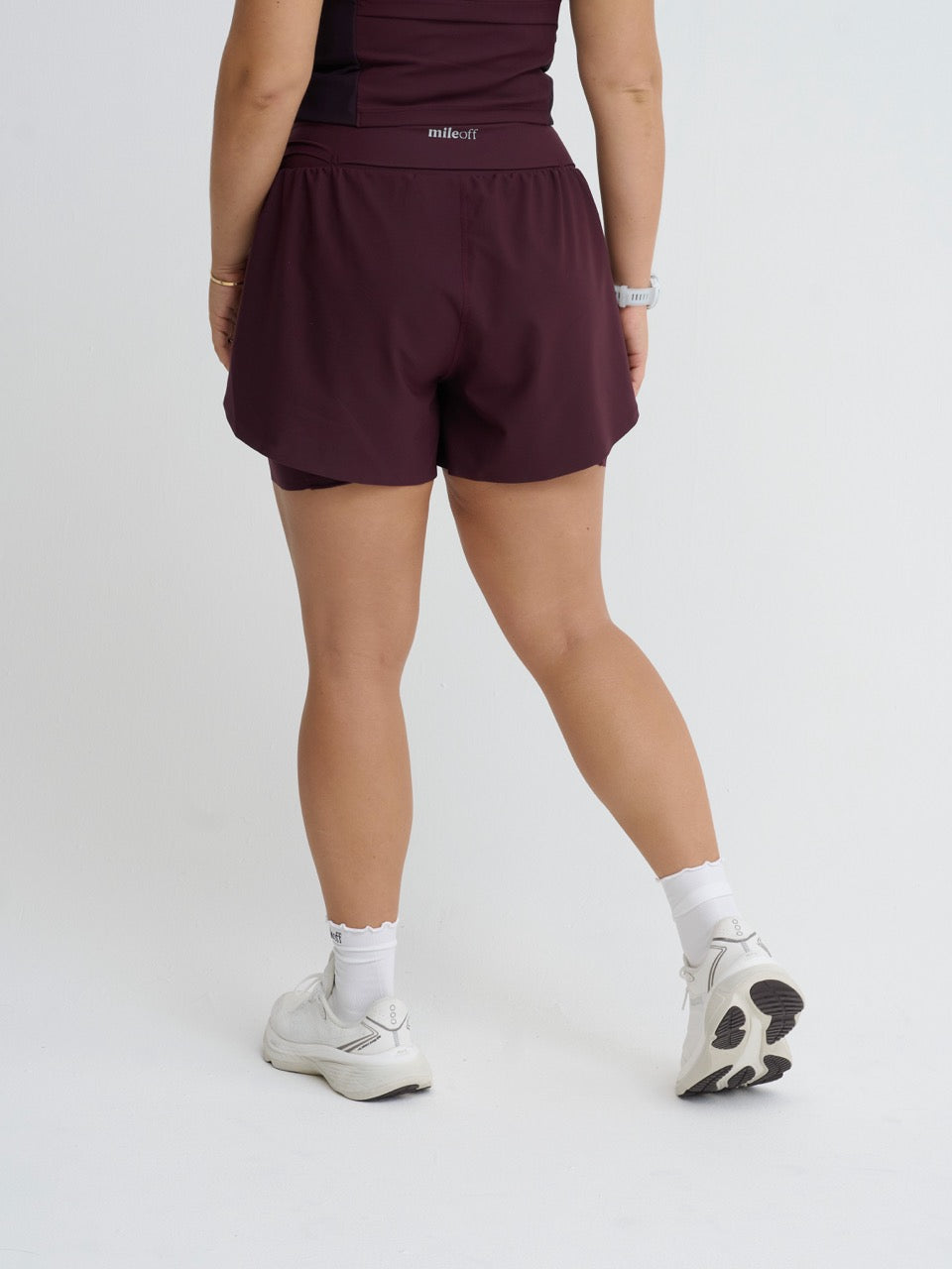 Ultimate 2in1 Run Short in Burgundy Bliss