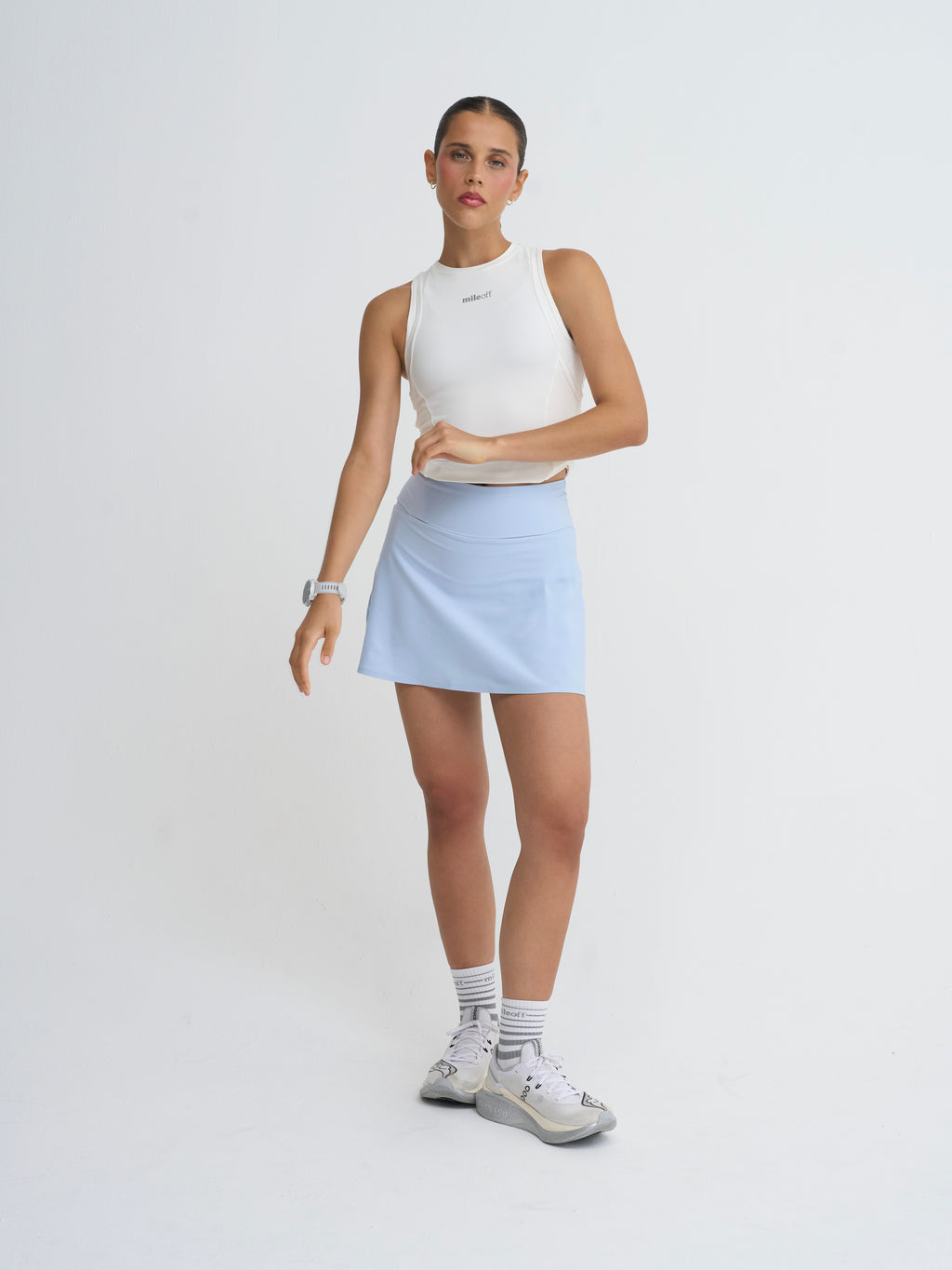 Run Tank Top in White