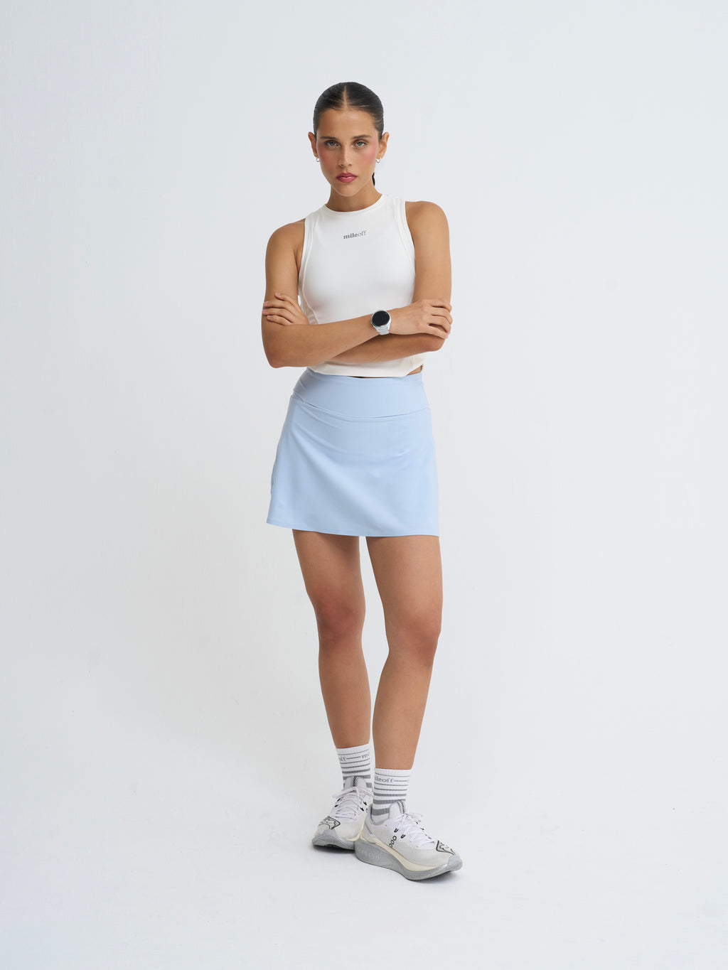 The Ultimate Run Skirt in Blue Frost