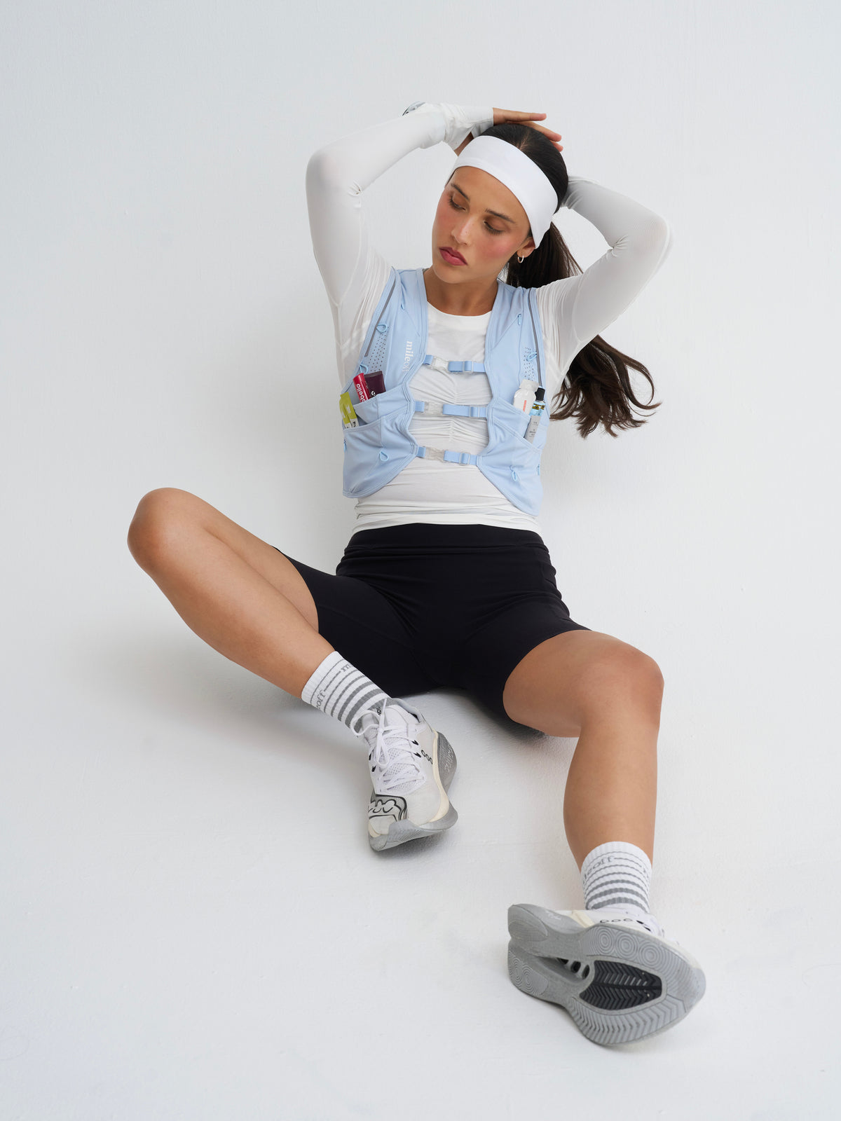 Hydration Run Vest in Blue Frost