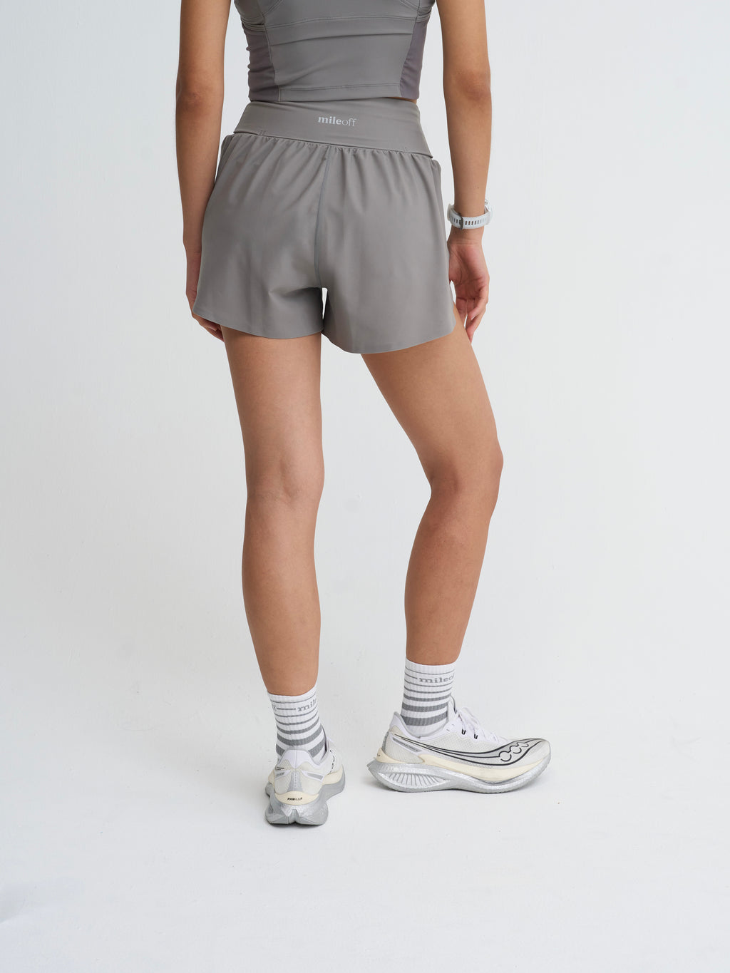 Flowy Short in Grey Haze