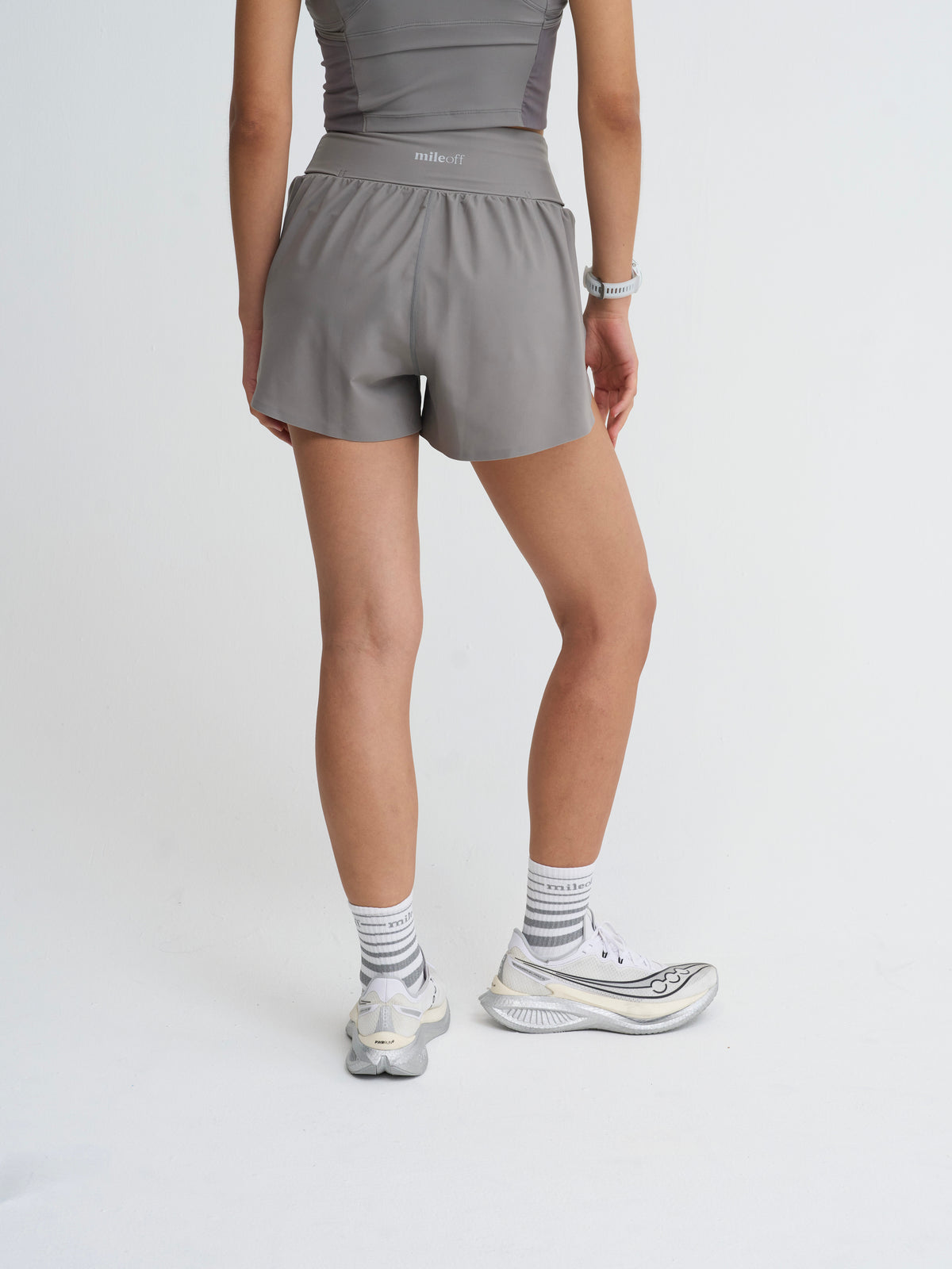 Flowy Short in Grey Haze