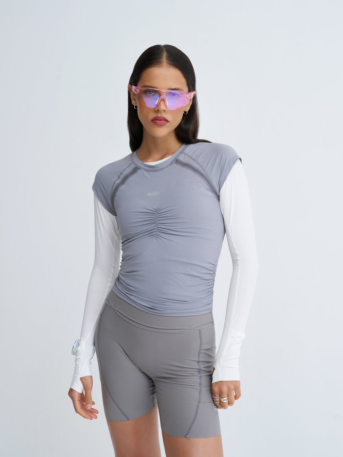 The Ultimate Tight Running Short in Grey Haze