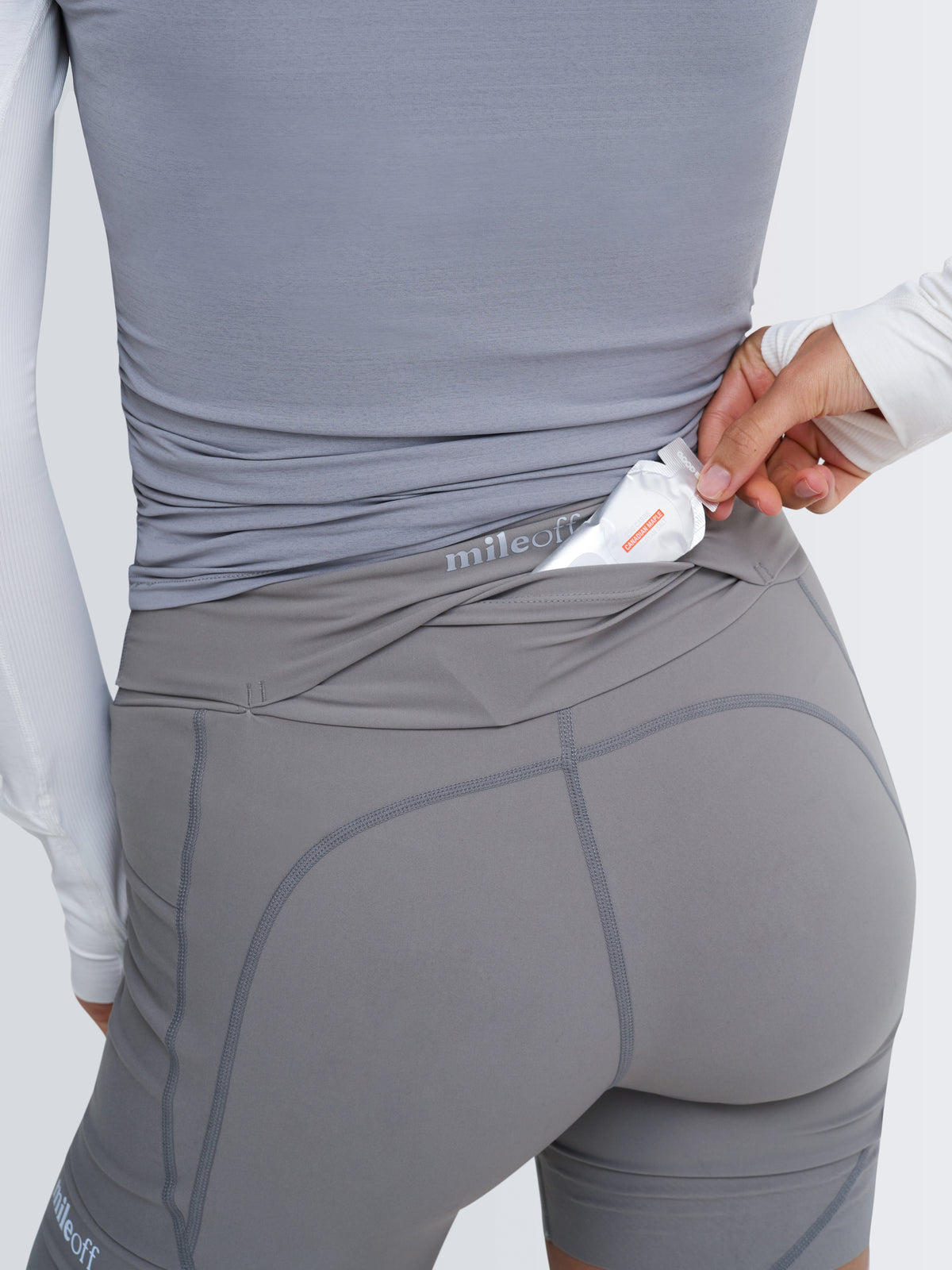 The Ultimate Tight Running Short in Grey Haze