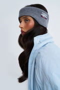 Knitted Earwarmer In Grey Haze