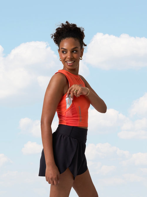 'Bundle of Good Energy' SAP Cropped Race Tank