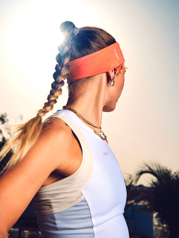 Reversible Headband In Watermelon Slush & Strawberry Cream