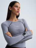 Long Sleeve Run Layer in Grey Haze