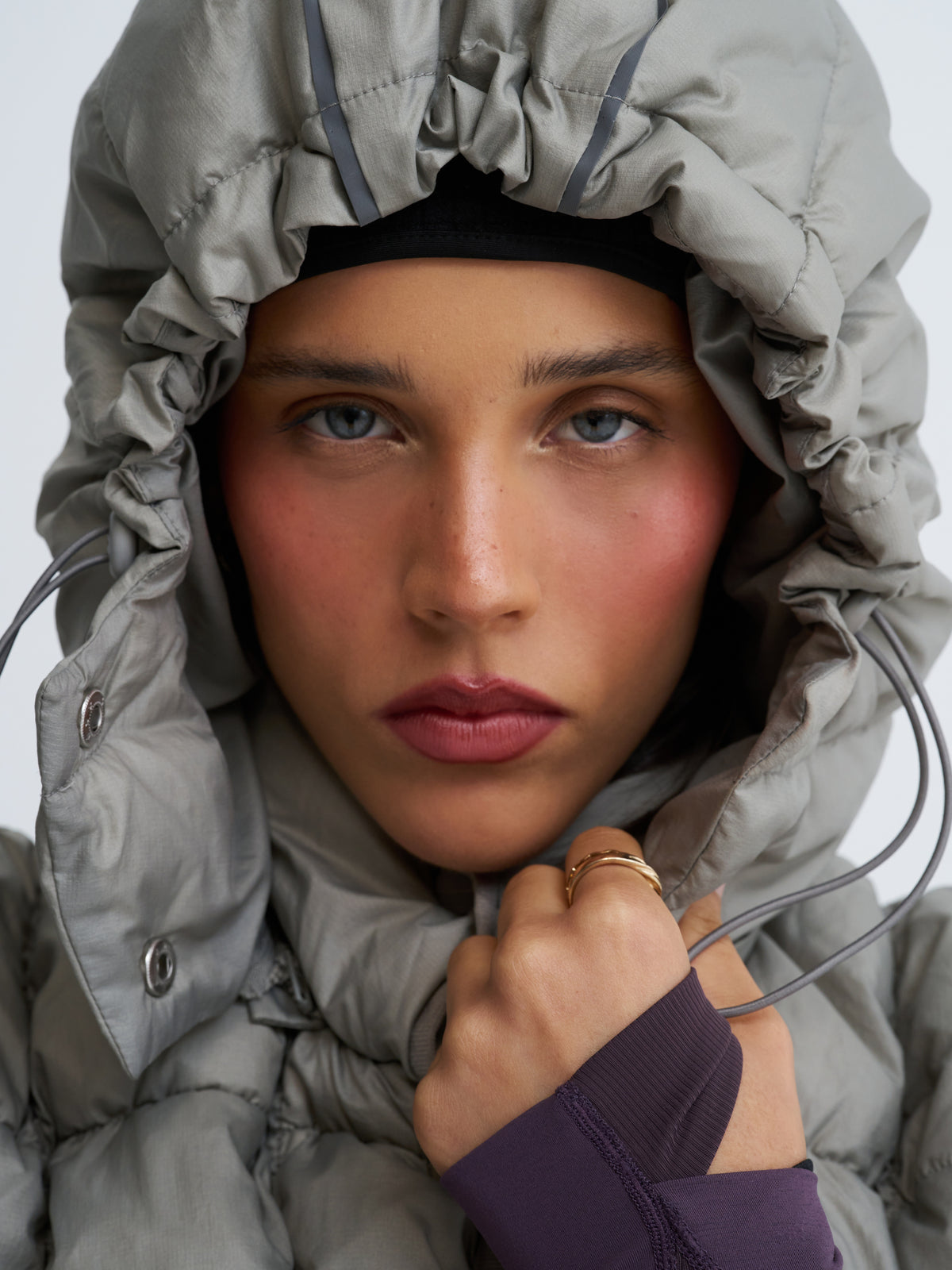 RunPuff Quilted Body Warmer in Grey Haze