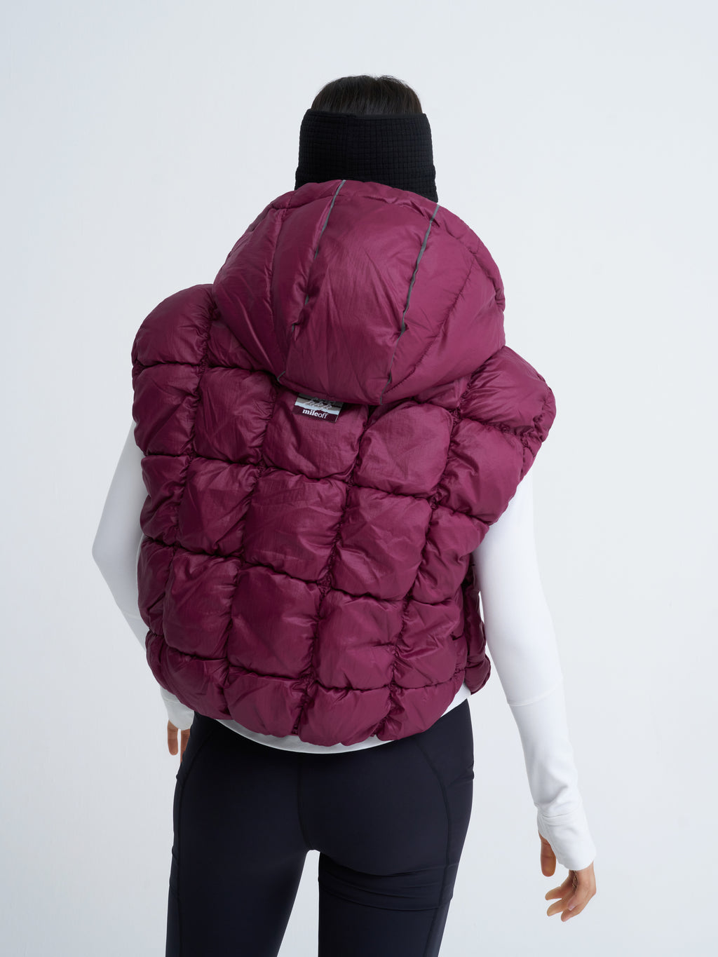 RunPuff Quilted Body Warmer in Raspberry