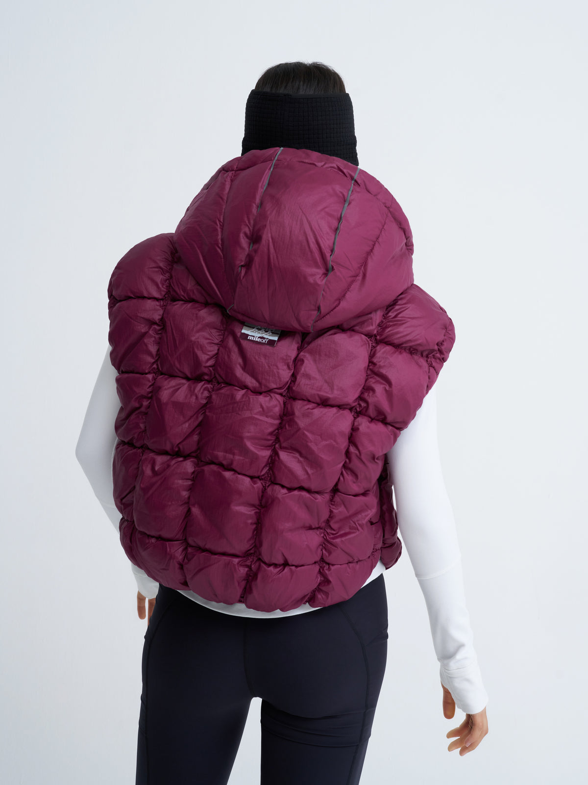 RunPuff Quilted Body Warmer in Raspberry