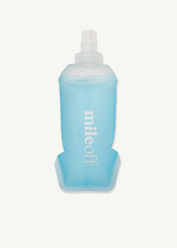 Soft squishy flasks in sky blue front