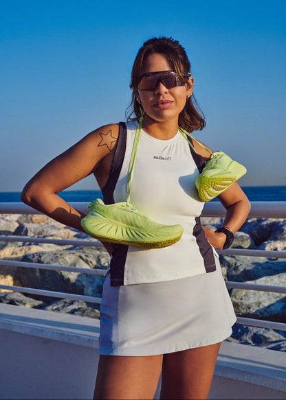 The Ultimate Running Skirt in Sky Grey lifestyle