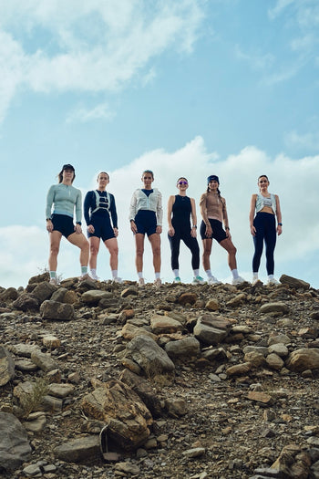 Hydration Run Vest in Night Sky Navy/Ether Green