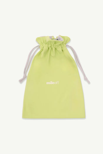 Lime green pouch