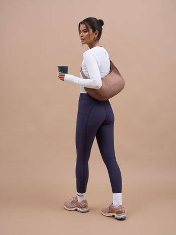 Padded Run Gilet in Mountain Mocha