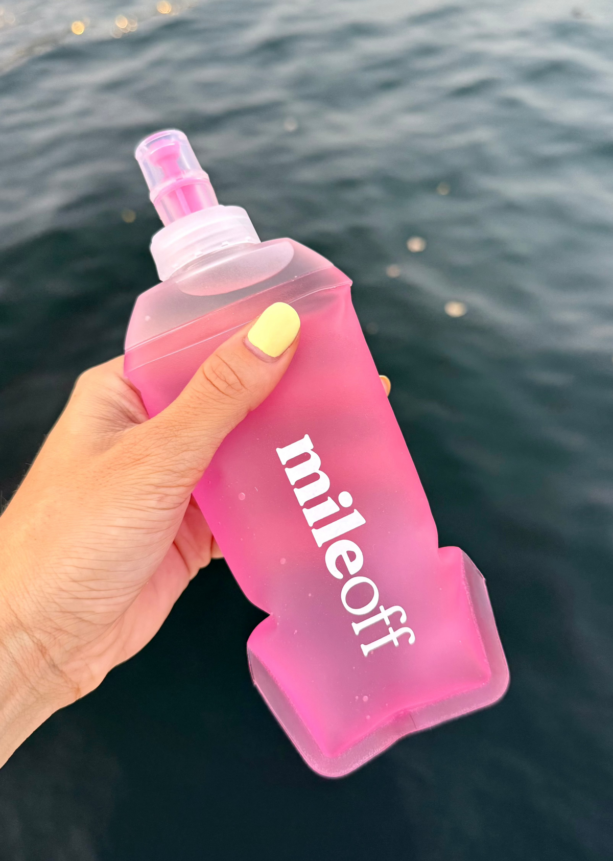 Soft Squishy Water Flask in Pink