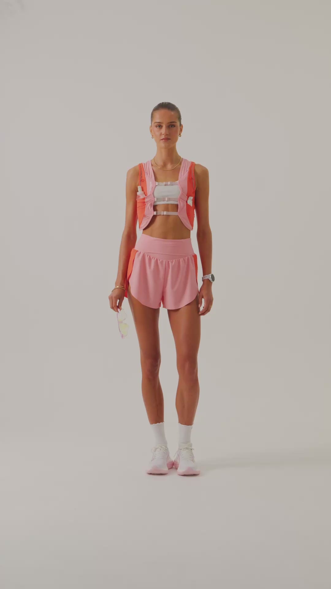 Hydration Run Vest In Watermelon Slush & Strawberry Cream