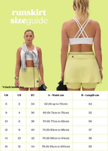 The Ultimate Run Skirt in Lime Green