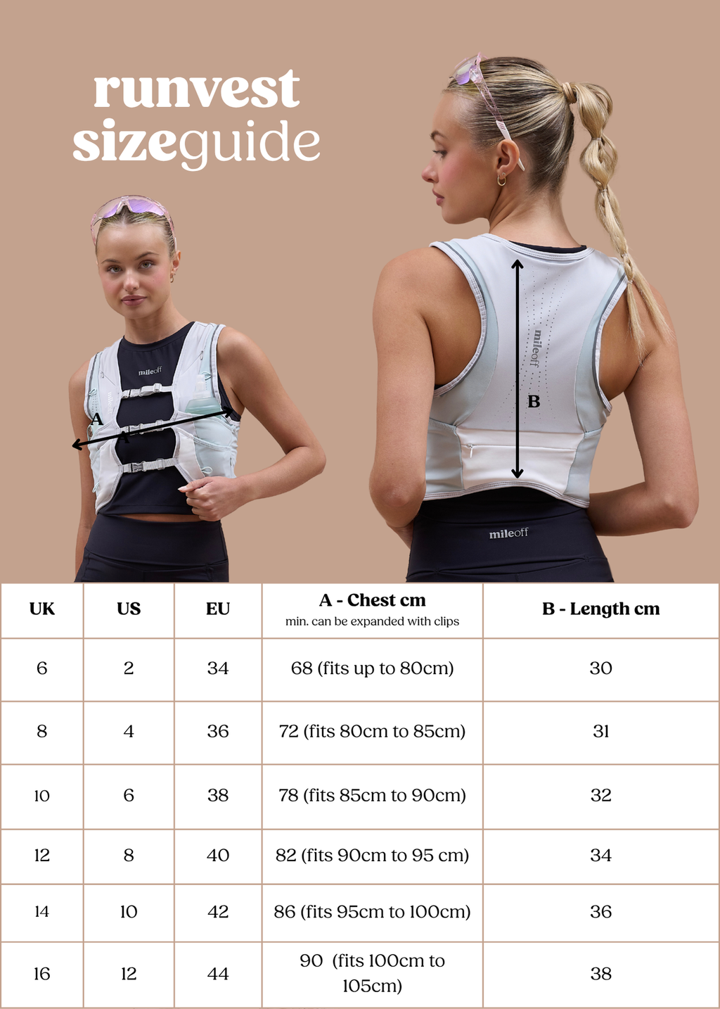 Hydration Run Vest in Cobalt Blue