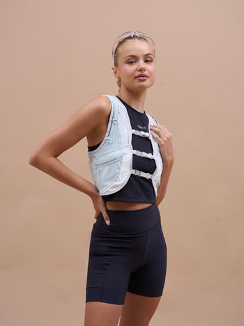 Hydration Run Vest in Ether Green